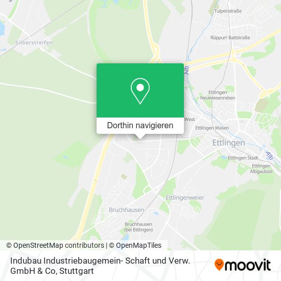 Indubau Industriebaugemein- Schaft und Verw. GmbH & Co Karte