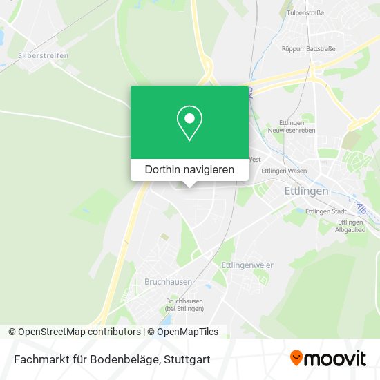 Fachmarkt für Bodenbeläge Karte