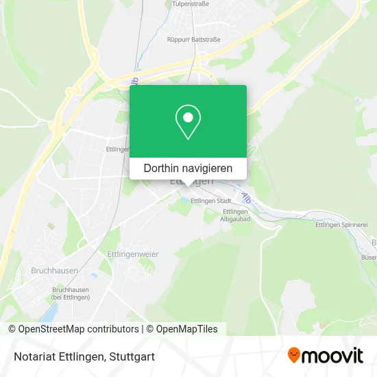 Notariat Ettlingen Karte