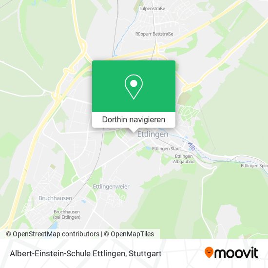 Albert-Einstein-Schule Ettlingen Karte