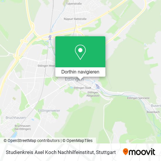 Studienkreis Axel Koch Nachhilfeinstitut Karte