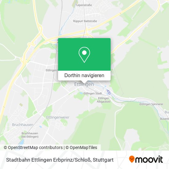 Stadtbahn Ettlingen Erbprinz / Schloß Karte