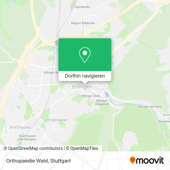 Orthopaedie Wald Karte