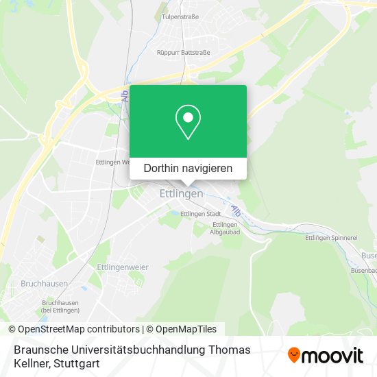 Braunsche Universitätsbuchhandlung Thomas Kellner Karte