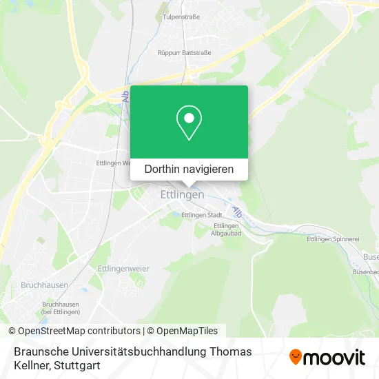 Braunsche Universitätsbuchhandlung Thomas Kellner Karte