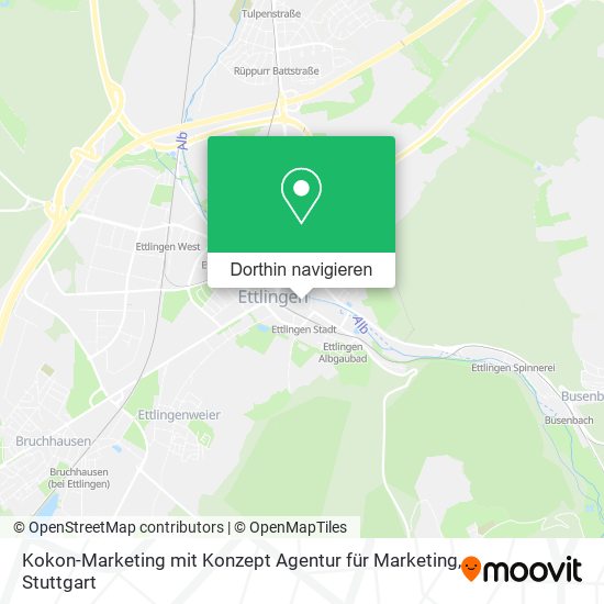 Kokon-Marketing mit Konzept Agentur für Marketing Karte