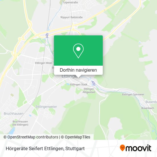 Hörgeräte Seifert Ettlingen Karte
