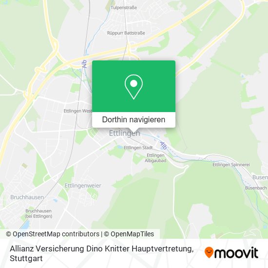 Allianz Versicherung Dino Knitter Hauptvertretung Karte