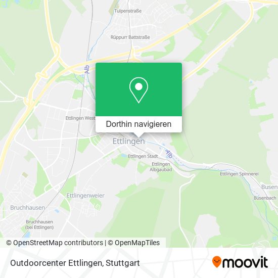 Outdoorcenter Ettlingen Karte