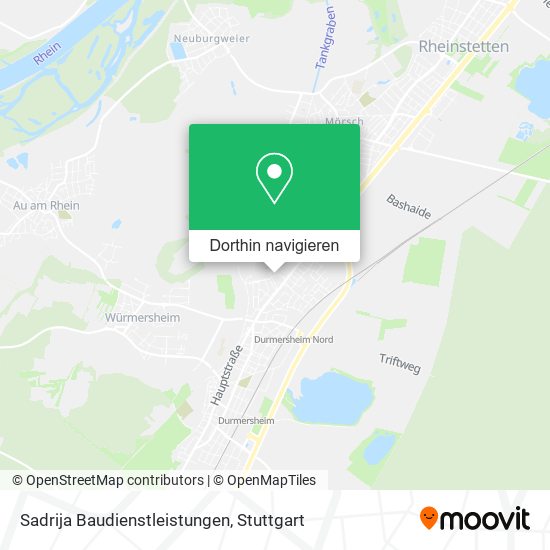 Sadrija Baudienstleistungen Karte
