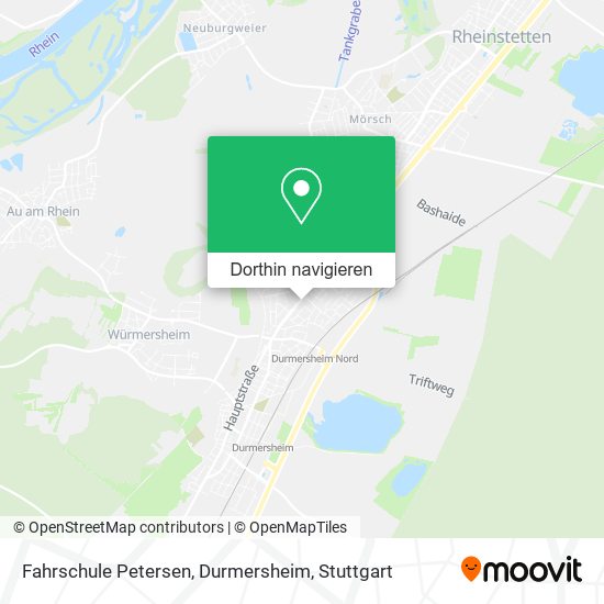Fahrschule Petersen, Durmersheim Karte