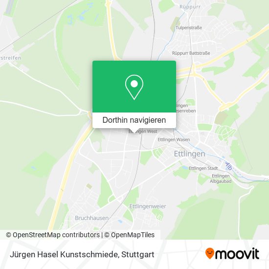Jürgen Hasel Kunstschmiede Karte