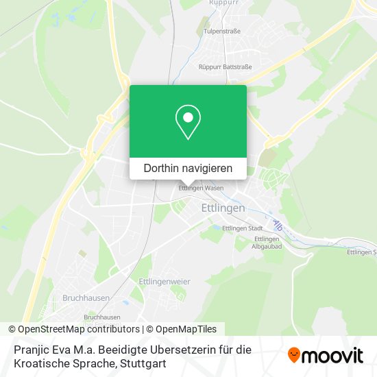 Pranjic Eva M.a. Beeidigte Ubersetzerin für die Kroatische Sprache Karte