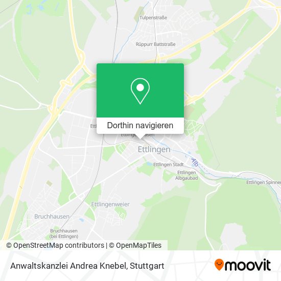 Anwaltskanzlei Andrea Knebel Karte