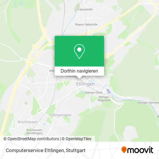 Computerservice Ettlingen Karte