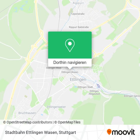 Stadtbahn Ettlingen Wasen Karte
