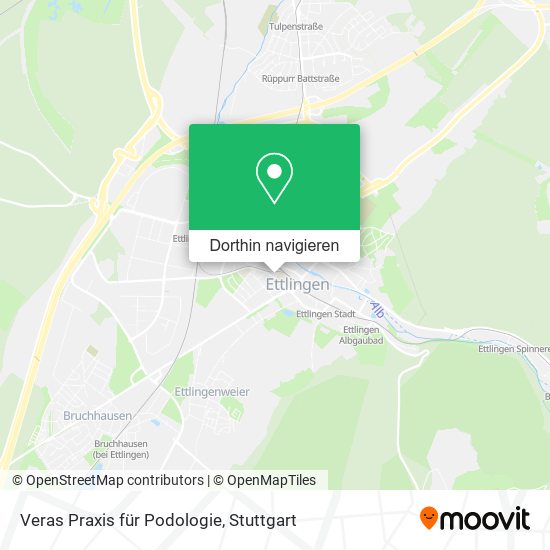 Veras Praxis für Podologie Karte