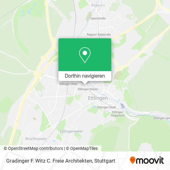 Gradinger F. Witz C. Freie Architekten Karte