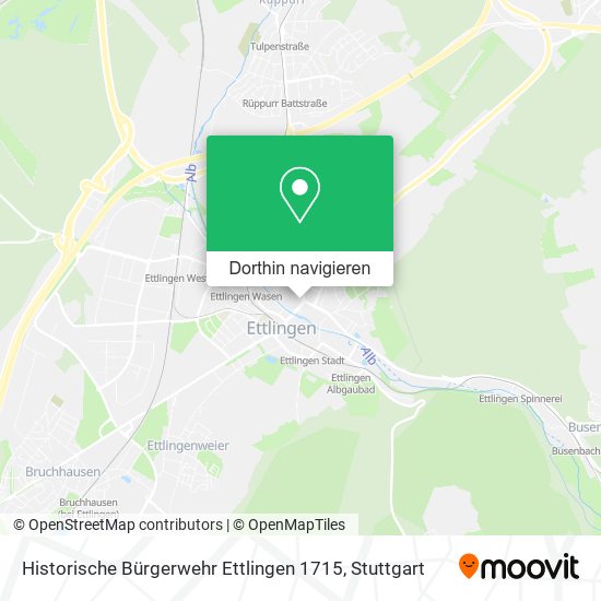 Historische Bürgerwehr Ettlingen 1715 Karte