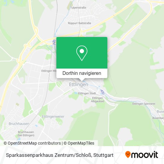 Sparkassenparkhaus Zentrum / Schloß Karte