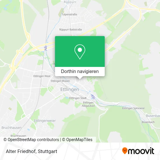 Alter Friedhof Karte