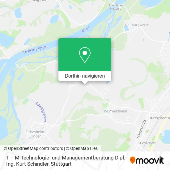 T + M Technologie- und Managementberatung Dipl.-Ing. Kurt Schindler Karte