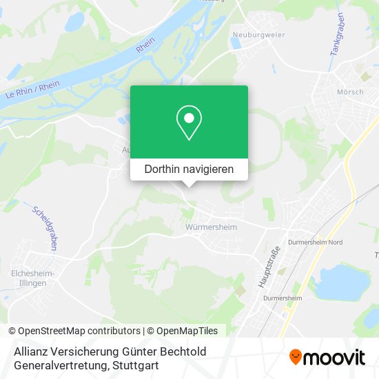 Allianz Versicherung Günter Bechtold Generalvertretung Karte