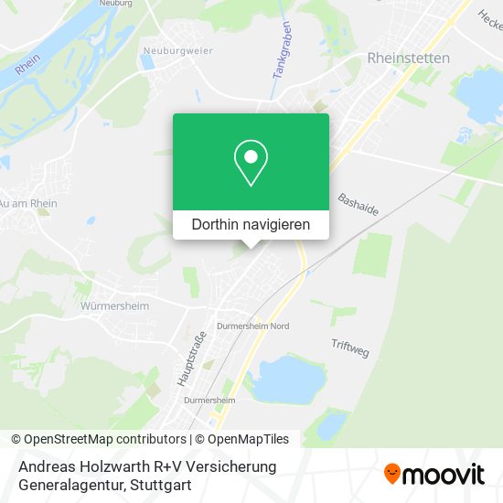 Andreas Holzwarth R+V Versicherung Generalagentur Karte