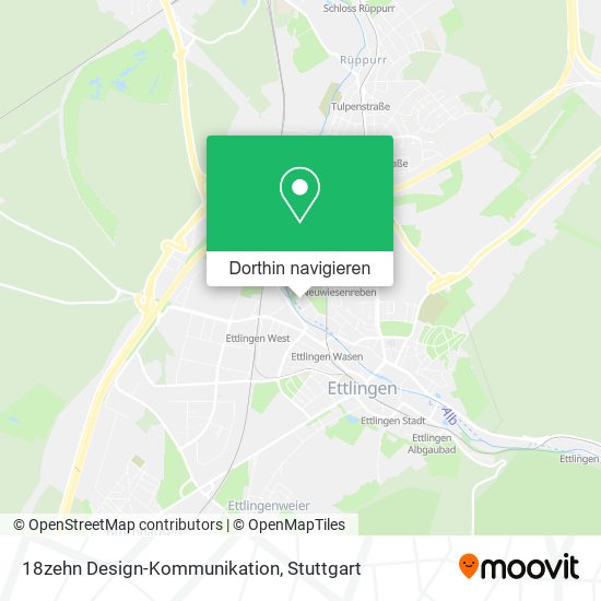 18zehn Design-Kommunikation Karte