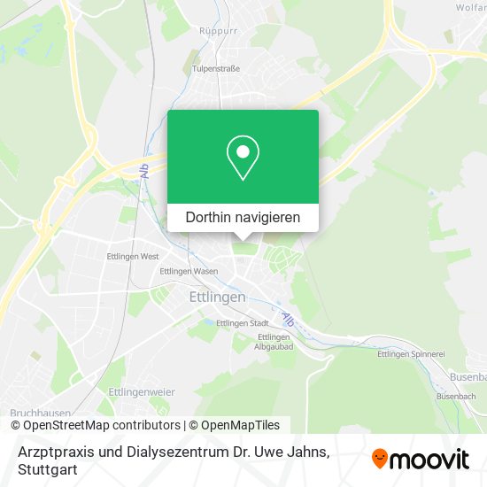 Arzptpraxis und Dialysezentrum Dr. Uwe Jahns Karte