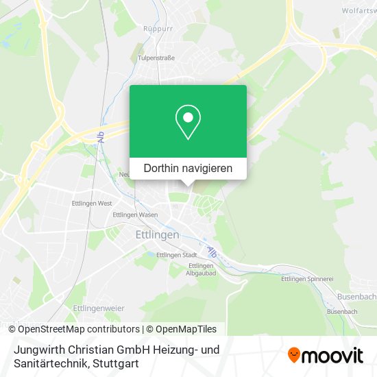 Jungwirth Christian GmbH Heizung- und Sanitärtechnik Karte
