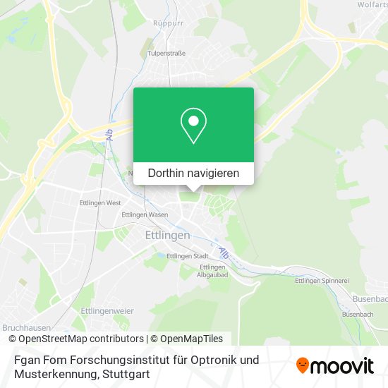 Fgan Fom Forschungsinstitut für Optronik und Musterkennung Karte