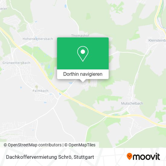 Dachkoffervermietung Schrö Karte