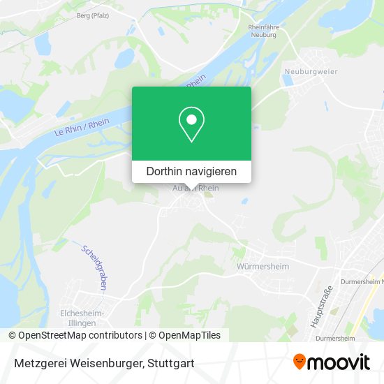 Metzgerei Weisenburger Karte