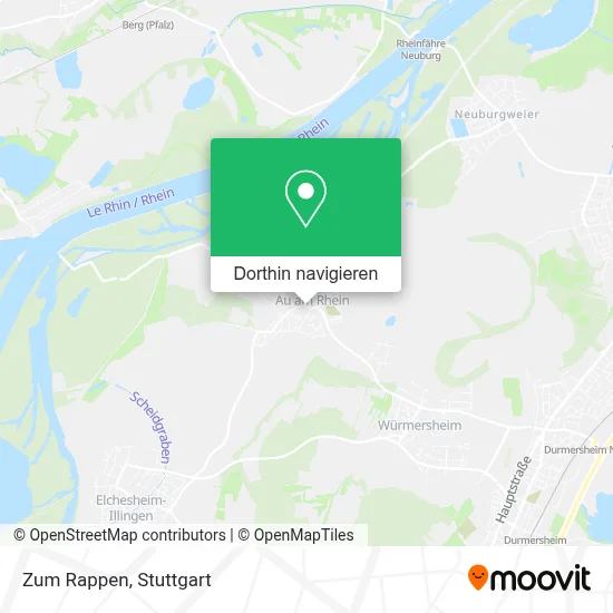 Zum Rappen Karte