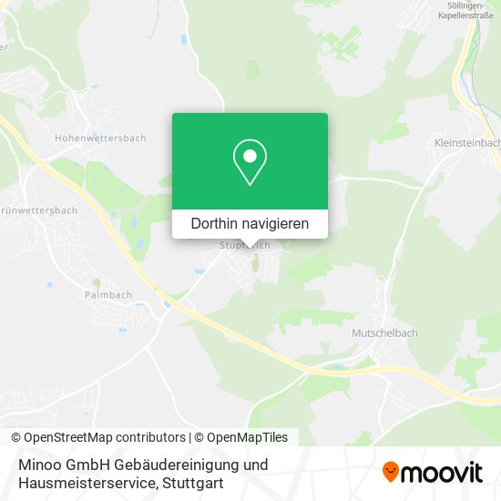 Minoo GmbH Gebäudereinigung und Hausmeisterservice Karte