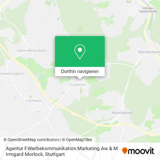 Agentur F.Werbekommunikation Marketing Aw & M Irmgard Morlock Karte