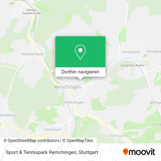 Sport & Tennispark Remchingen Karte