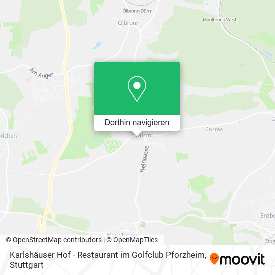 Karlshäuser Hof - Restaurant im Golfclub Pforzheim Karte