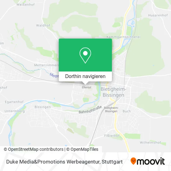 Duke Media&Promotions Werbeagentur Karte