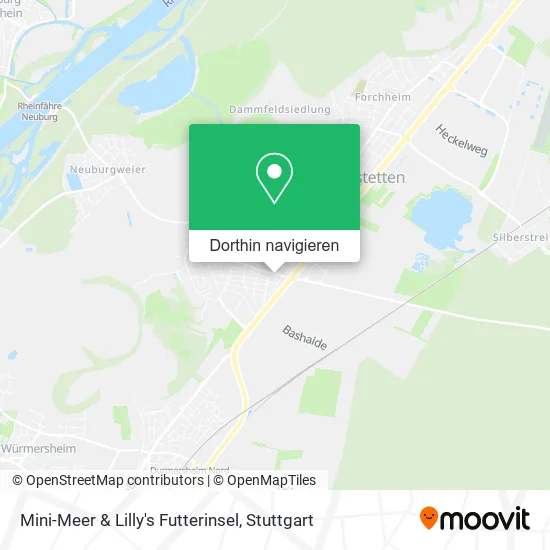 Mini-Meer & Lilly's Futterinsel Karte