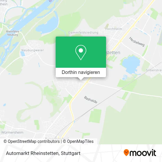 Automarkt Rheinstetten Karte