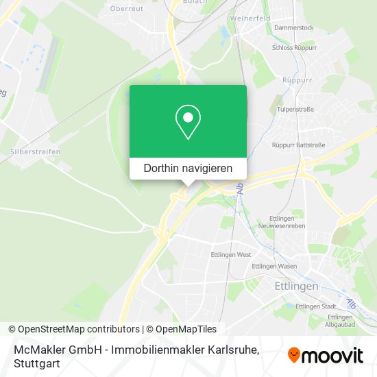 McMakler GmbH - Immobilienmakler Karlsruhe Karte