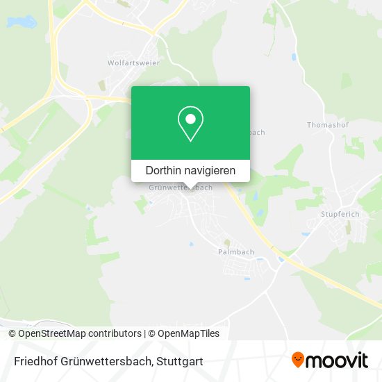 Friedhof Grünwettersbach Karte