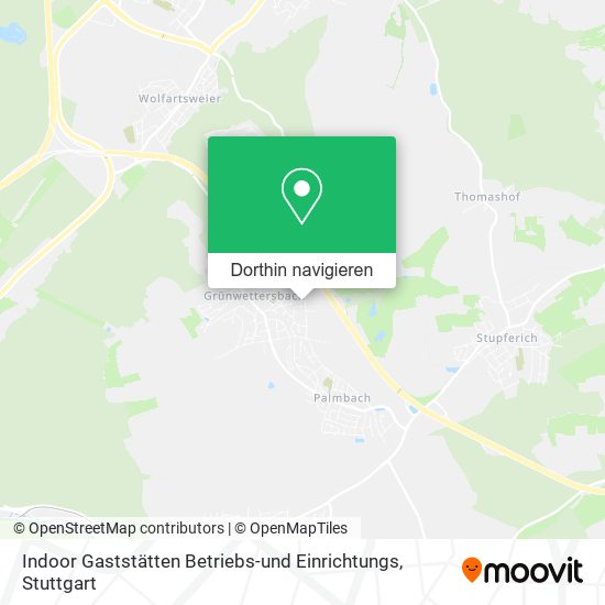 Indoor Gaststätten Betriebs-und Einrichtungs Karte