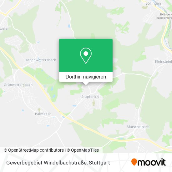 Gewerbegebiet Windelbachstraße Karte