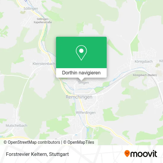 Forstrevier Keltern Karte