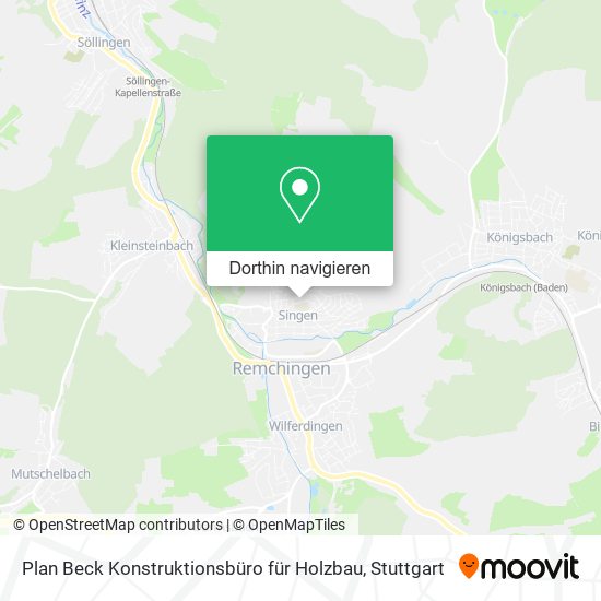 Plan Beck Konstruktionsbüro für Holzbau Karte