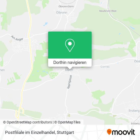 Postfiliale im Einzelhandel Karte