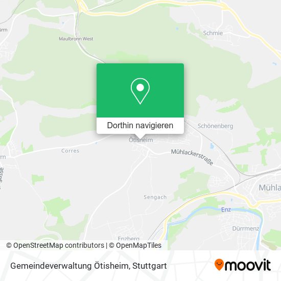 Gemeindeverwaltung Ötisheim Karte